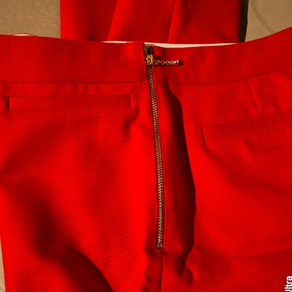 NWOT KATE SPADE RED CROPPED PANTS - Picture 4 of 5